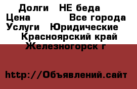 Долги - НЕ беда ! › Цена ­ 1 000 - Все города Услуги » Юридические   . Красноярский край,Железногорск г.